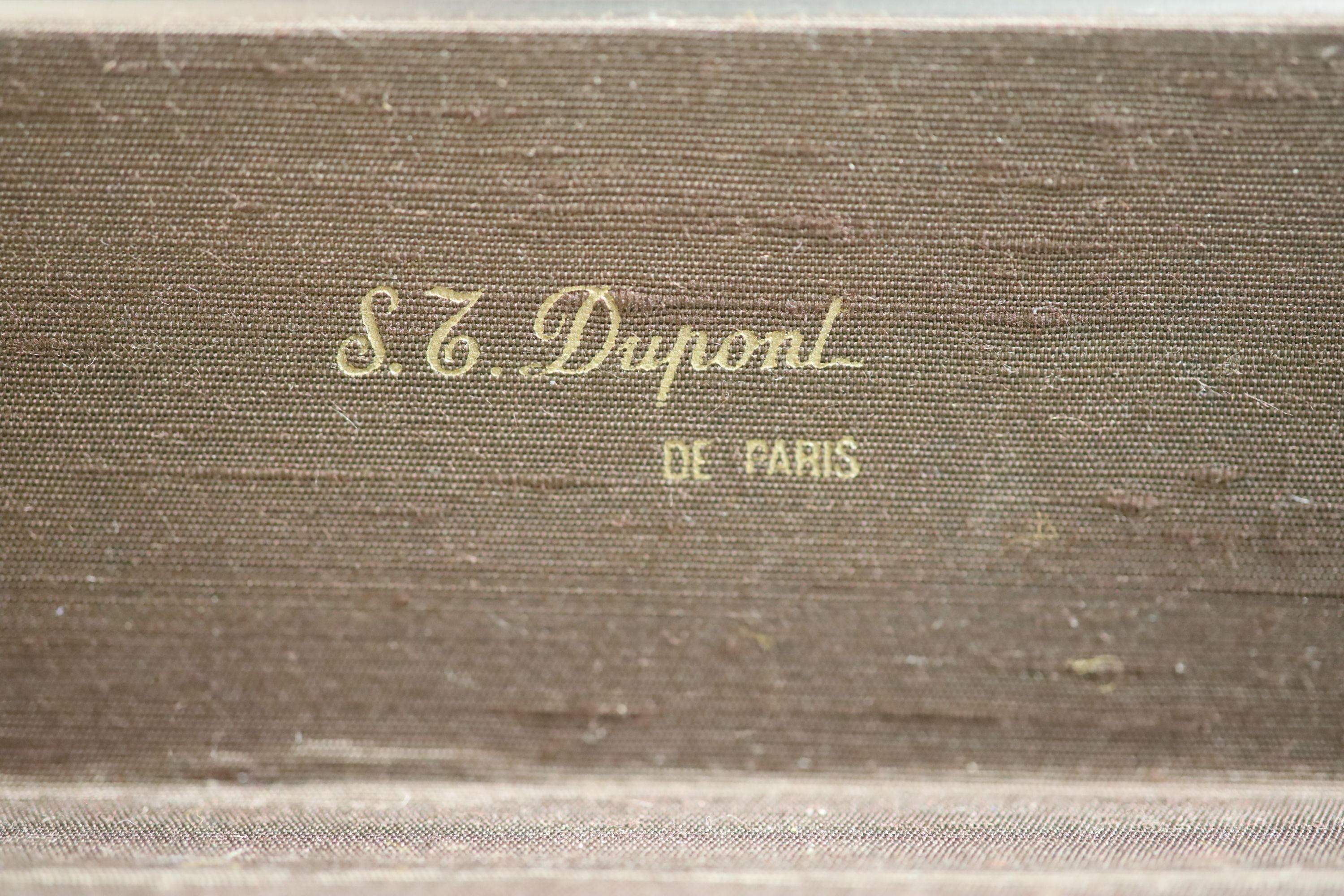 A Dupont Vermeil and blue lacquer ball pen and other pens